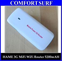 HAME/Mobile Power 3G Wireless Router - 3G Hotspot, WiFi AP, 5200mAH Power Bank (English Version)